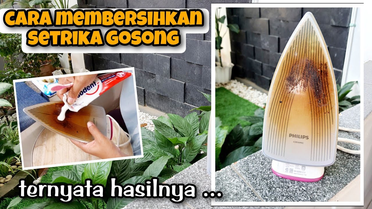 Trik Membersihkan Setrika Yang Lengket Dan Gosong
